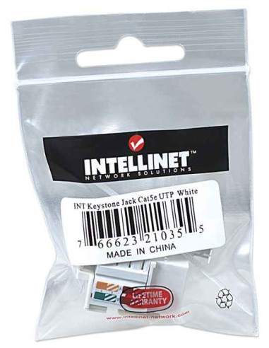 Intellinet Moduł Keystone Rj45 Utp Cat5E Biały Pun