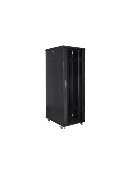 Szafy Jednosekcyjna, Zamykana Na Zamek Lanberg Ff01-8847-12B (47U  19'' / 800Mm / 800 Mm  Stojąca  Pełne, Szklane  800 Kg  Kolor