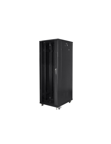 Szafy Jednosekcyjna, Zamykana Na Zamek Lanberg Ff01-8847-12B (47U  19'' / 800Mm / 800 Mm  Stojąca  Pełne, Szklane  800 Kg  Kolor