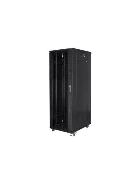 Szafy Jednosekcyjna, Zamykana Na Zamek Lanberg Ff01-8847-12B (47U  19'' / 800Mm / 800 Mm  Stojąca  Pełne, Szklane  800 Kg  Kolor