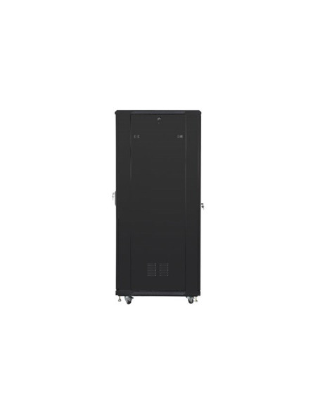 Szafy Jednosekcyjna, Zamykana Na Zamek Lanberg Ff01-8847-12B (47U  19'' / 800Mm / 800 Mm  Stojąca  Pełne, Szklane  800 Kg  Kolor