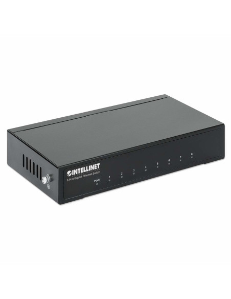 Intellinet 530347 Łącza Sieciowe Gigabit Ethernet (10/100/1000) Czarny