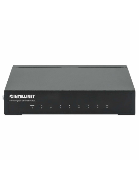 Intellinet 530347 Łącza Sieciowe Gigabit Ethernet (10/100/1000) Czarny