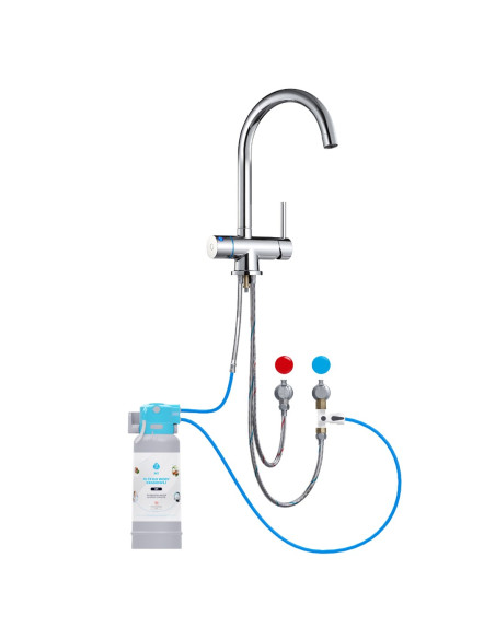 System Filtrujący Wodę Kranową Dafi Flow Comfort D-1 Z Baterią Trójdrożną Vito (Chrom)