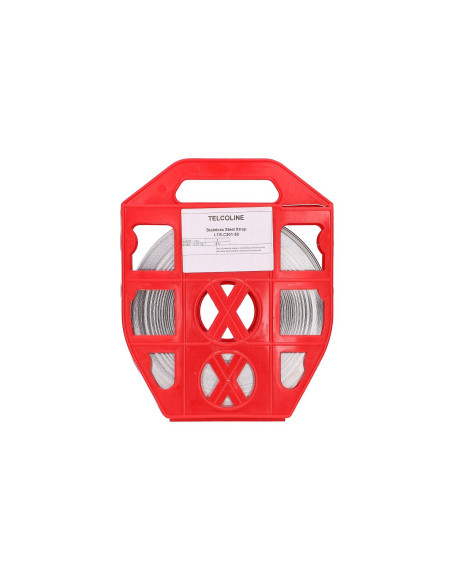 Extralink Taśma Ze Stali Nierdzewnej Ss201 0,7Mm Do Mocowania Na Słupach Energetycznych, 10Mm X 0,7Mm, 50M