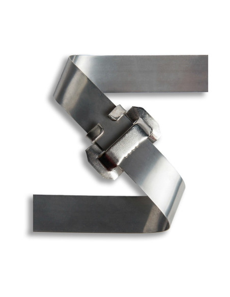 Extralink Taśma Ze Stali Nierdzewnej Ss201 0,7Mm Do Mocowania Na Słupach Energetycznych, 10Mm X 0,7Mm, 50M