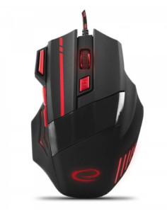 Mysz Komputerowa Esperanza Wolf Egm201R (Optyczna  2400 Dpi  Kolor Czarny)