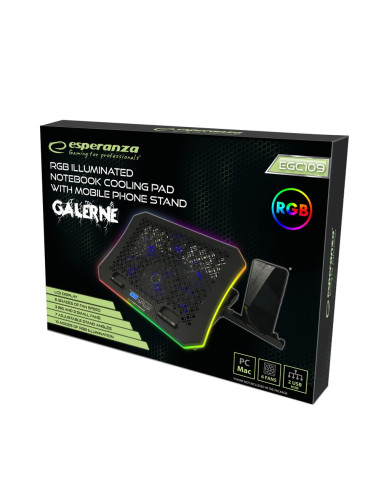 Esperanza Podstawka Chłodząca Gaming Z Podstawką Na Telefon Rgb Galerne Egc109