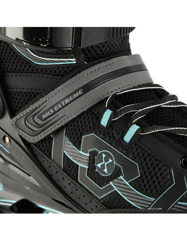 Łyżworolki Nils Extreme Na9157 Czarno-Miętowe Rozm. 41