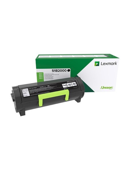 Lexmark 51B2000 Kaseta Z Tonerem Oryginalny Czarny