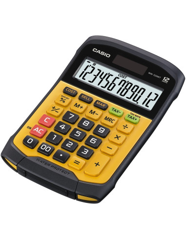 Casio Kalkulator Biurowy Wodoodporny Wm-320Mt-S, 12-Cyfrowy Wyświetlacz, Wyjmowana Klawiatura, 108,5X168,5, Poziom Wodoszczelnoś