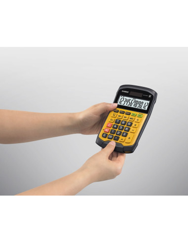 Casio Kalkulator Biurowy Wodoodporny Wm-320Mt-S, 12-Cyfrowy Wyświetlacz, Wyjmowana Klawiatura, 108,5X168,5, Poziom Wodoszczelnoś