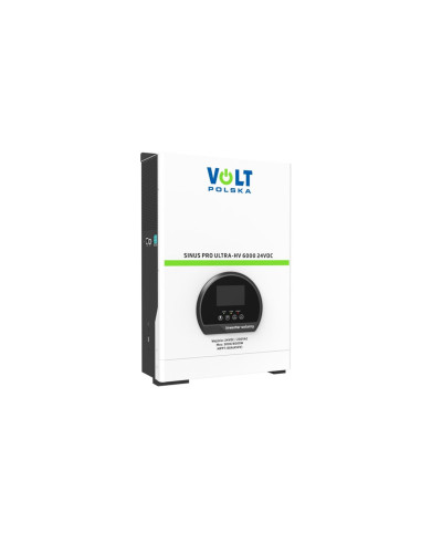 Inwerter Solarny Sinus Pro Ultra-Hv 6000 24/230V (3000/6000W) + 80A Mppt (450V) Off-Grid