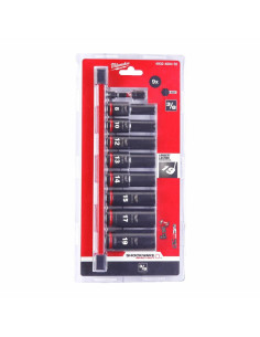 Milwaukee Zestaw Nasadek Udarowych 3/8" Długich 9Szt.