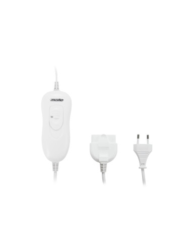 Mesko Ms 7420 Koc Elektryczny Podgrzewacz Elektryczny Do Łóżka 2X 60 W Biały, Poliester