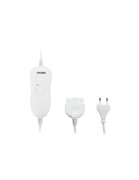 Mesko Ms 7420 Koc Elektryczny Podgrzewacz Elektryczny Do Łóżka 2X 60 W Biały, Poliester