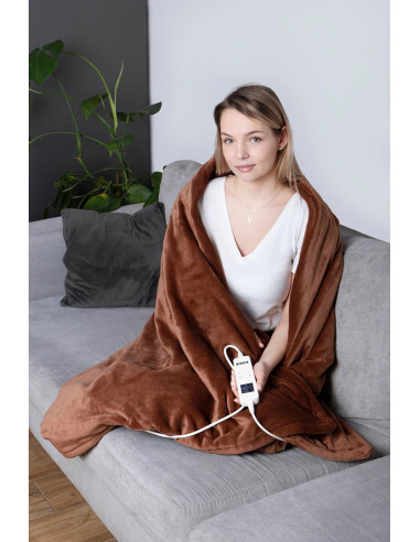 Koc Elektryczny Noveen Eb655 Brown Super Miękki 180X130Cm