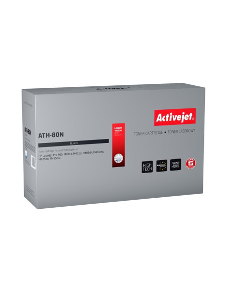 Activejet Ath-80N Toner (Zamiennik Hp 80A Cf280A  Supreme  3500 Stron  Czarny)