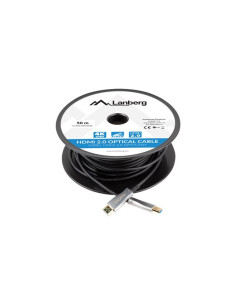 Lanberg Kabel Hdmi M/M V2.0 50M Optyczny Aoc Ca-Hdmi-20Fb-0500-Bk