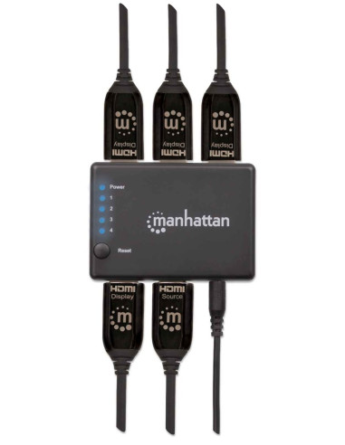 Manhattan 207706 Rozgałęziacz Telewizyjny Hdmi 4X Hdmi