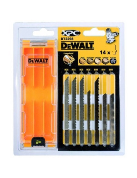 Dewalt Brze.wyrz. Mix 14Szt. Drewno/Laminat/Pcv
