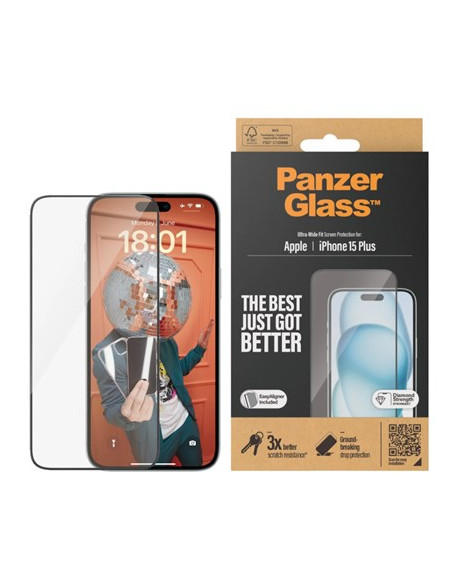 Panzerglass Ultra Wide Fit Przezroczysta Ochrona Ekranu Apple 1 Szt.