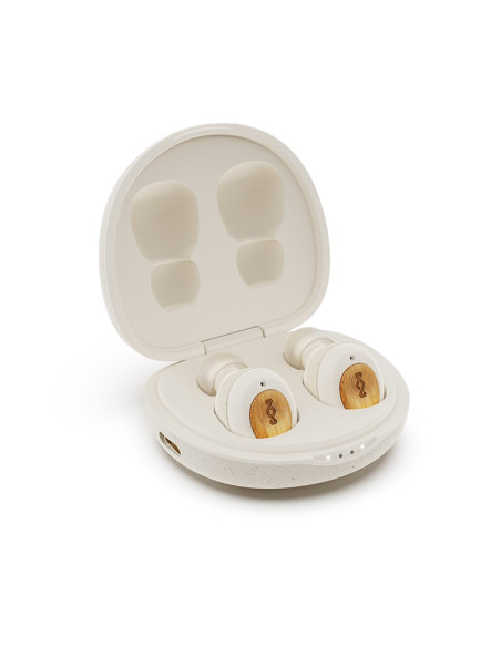 Marley True Wireless Earbuds Champion Built-In Microphone, Bluetooth, In-Ear, Cream