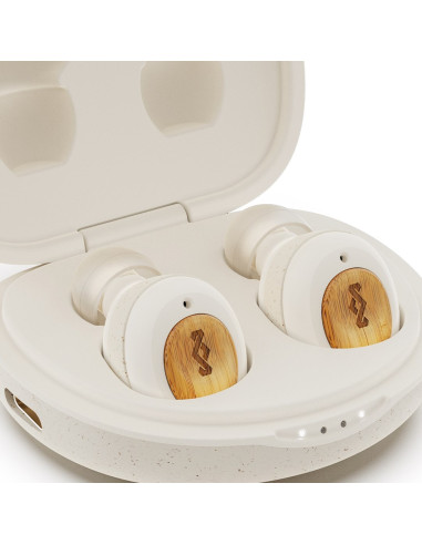 Marley True Wireless Earbuds Champion Built-In Microphone, Bluetooth, In-Ear, Cream