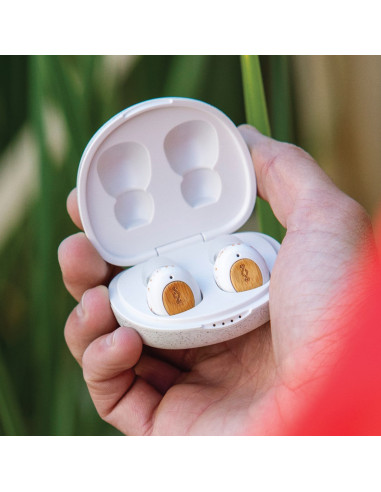 Marley True Wireless Earbuds Champion Built-In Microphone, Bluetooth, In-Ear, Cream