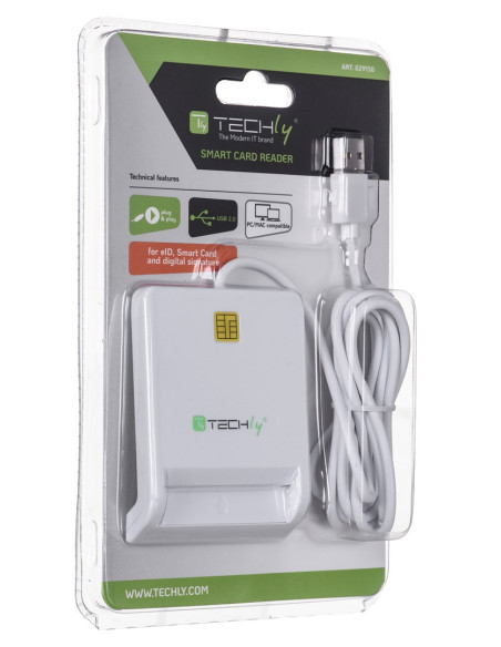 Techly Czytnik Kart Inteligentnych Smart Card Na U