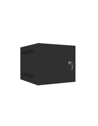 Lanberg Szafa Wisząca Rack 10" 4U 280X310 Czarna, Drzwi Metalowe (Flat Pack) Wf10-2304-00B
