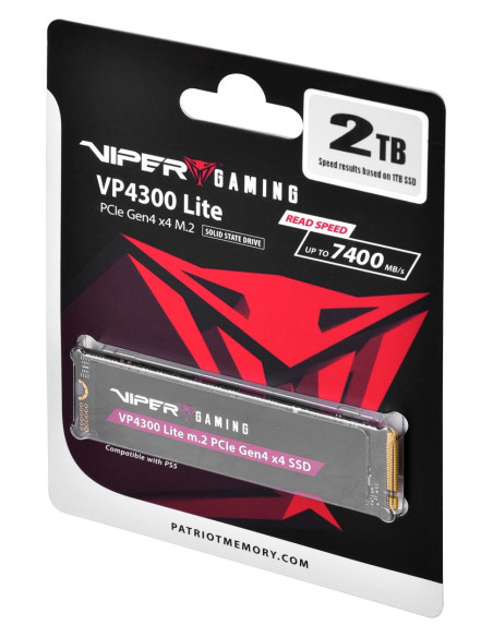 Patriot Viper Vp4300L M.2 Pci-Ex4 Nvme 2Tb 7.2 / 6.