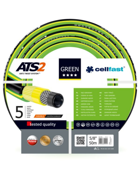 Cellfast Wąż Ogrodowy Green Ats2 Rozmiar: 5/8" Długość: 50M