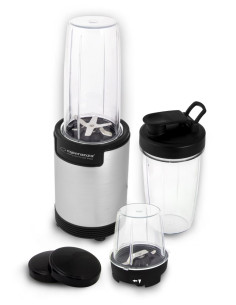 Blender Sportowy Do Mielenia Esperanza Nutri Bomb Ekm030 (900W  Kolor Czarno-Srebrny) 2