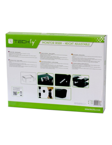 Techly Stolik Podstawka Pod Monitor Z Regulacją Wy