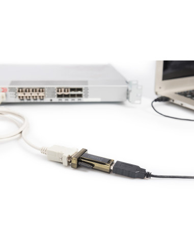 Adapter Digitus Da-70156 (Usb M - Rs-232 M  Kolor Czarny)