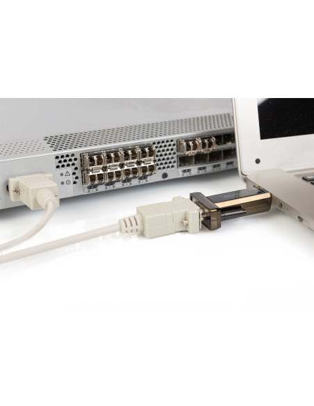 Adapter Digitus Da-70156 (Usb M - Rs-232 M  Kolor Czarny)