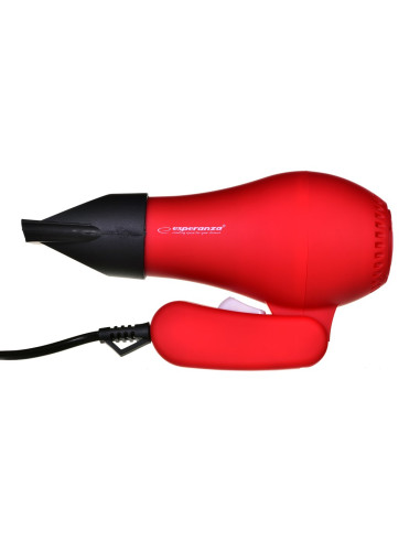 Suszarka Do Włosów Esperanza Aurora Ebh003R (750W  Kolor Czerwony)