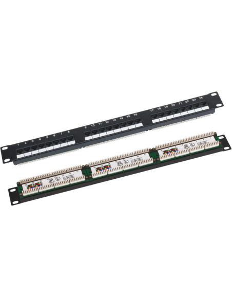 Q-Lantec Patch Panel Utp Kat.5E, 24 Porty Złącza Lsa 1U
