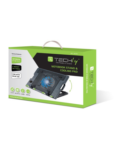Techly Podstawka Chłodząca Wentylator Pod Laptopa