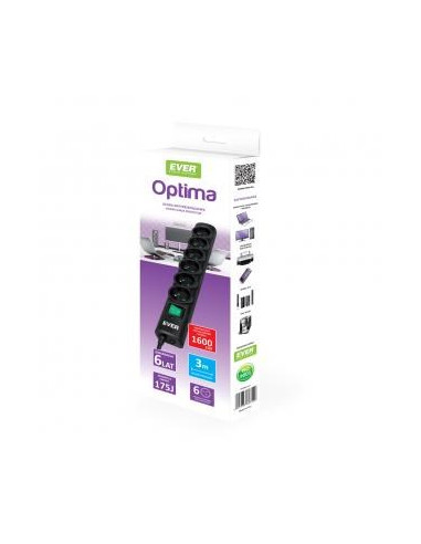 Listwa Antyprzepięciowa Ever Optima 3,0M (T/Lz08-Opt030/0000)