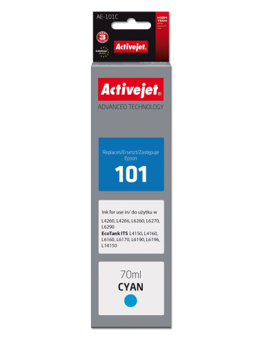 Activejet Ae-101C Tusz (Zamiennik Epson 101  Supreme  70 Ml  Niebieski)