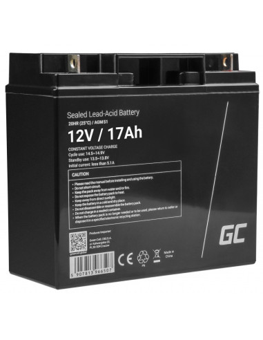 Green Cell Akumulator Żelowy/Agm Agm51 12V 17Ah