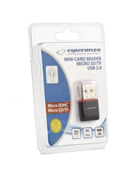 Czytnik Kart Esperanza Ea134K (Zewnętrzny  Microsd, Microsdhc)