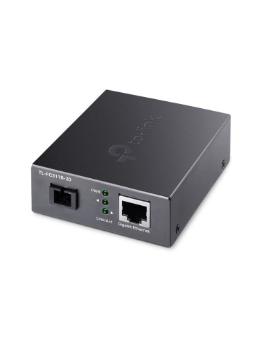 Media Converter Tp-Link Tl-Fc311B-20 Gigabitowy Media Konwerter Wdm , Zwiększenie Zasięgu Transmisji Światłowodowej Do 20 Km