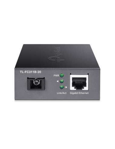 Media Converter Tp-Link Tl-Fc311B-20 Gigabitowy Media Konwerter Wdm , Zwiększenie Zasięgu Transmisji Światłowodowej Do 20 Km