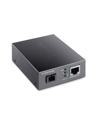 Media Converter Tp-Link Tl-Fc311B-20 Gigabitowy Media Konwerter Wdm , Zwiększenie Zasięgu Transmisji Światłowodowej Do 20 Km