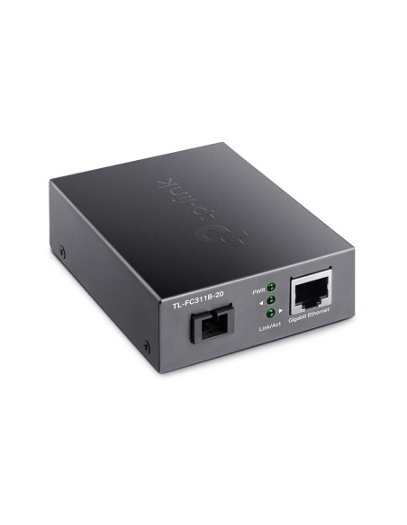 Media Converter Tp-Link Tl-Fc311B-20 Gigabitowy Media Konwerter Wdm , Zwiększenie Zasięgu Transmisji Światłowodowej Do 20 Km