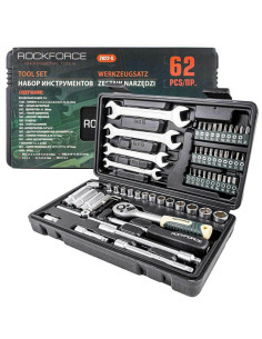 Rockforce Zestaw Kluczy     1/4" 62El.