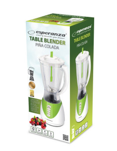 Blender Kielichowy Esperanza Pina Colada Ekm023G (350W  Kolor Biały) 2